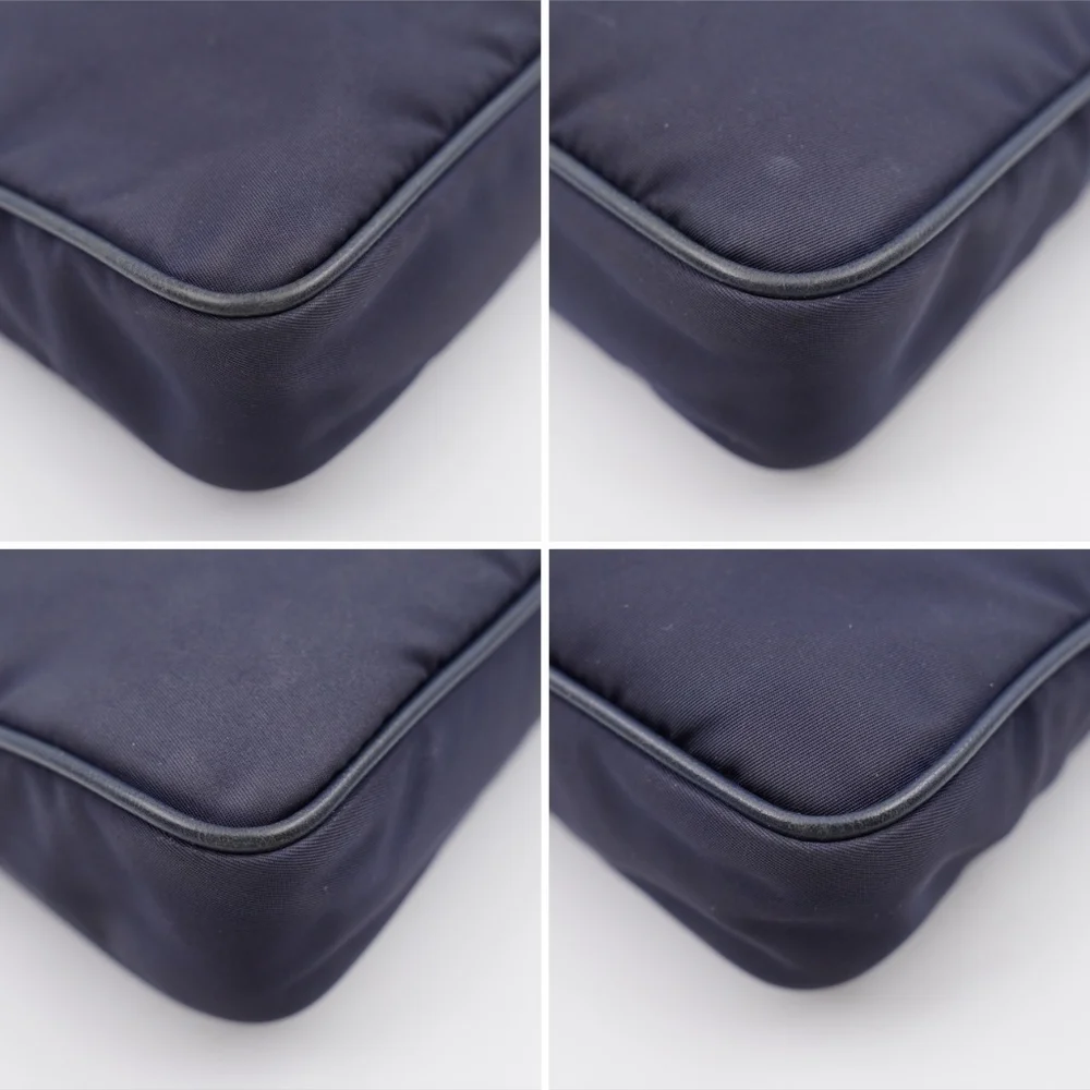 CB50 ❤️ PradaTessuto Nylon Saffiano Crossbody Bag Blue - Picture 7 of 14